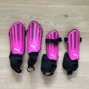 Pink Puma Soccer Shin Guards